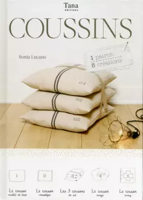 Couverture du produit · COUSSINS - 1 PATRONS - 5 CREATIONS