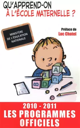 Couverture du produit · QU'APPREND-ON A L'ECOLE MATERNELLE 2010-2011