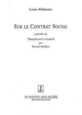 Couverture du produit · Sur le Contrat Social