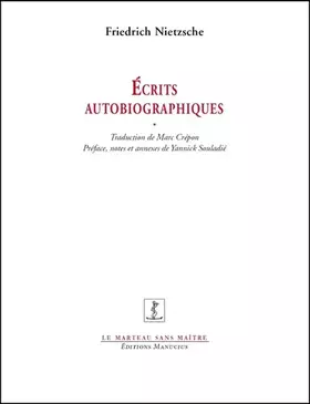 Couverture du produit · Ecrits autobiographiques