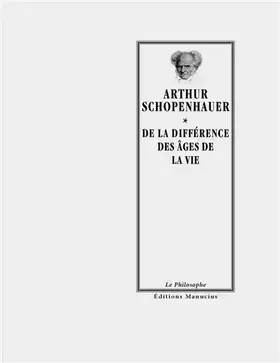 Couverture du produit · De la différence des âges de la vie