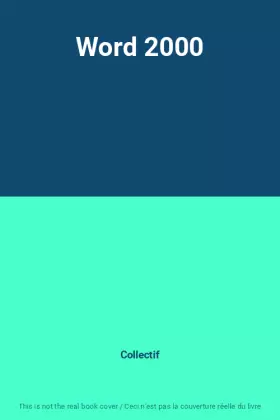 Couverture du produit · Word 2000