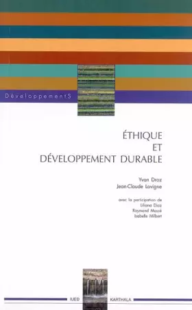 Couverture du produit · Ethique et développement durable