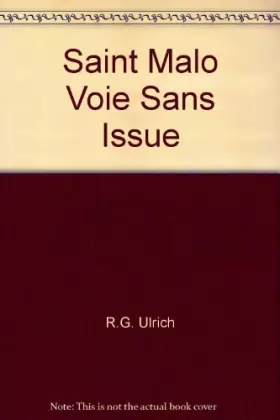 Couverture du produit · Saint-Malo, voie sans issue