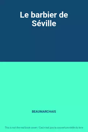 Couverture du produit · Le barbier de Séville