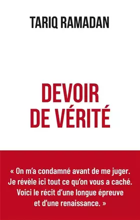 Couverture du produit · Devoir de vérité