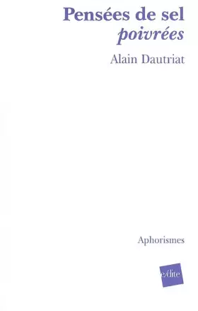 Couverture du produit · Pensées de sel poivrées