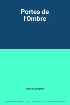 Couverture du produit · Portes de l'Ombre