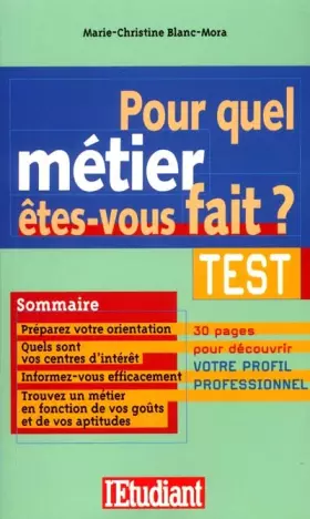 Couverture du produit · Pour quel métier êtes-vous fait ?