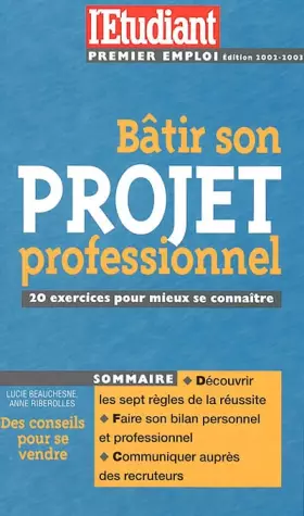 Couverture du produit · Bâtir son projet professionnel