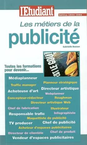 Couverture du produit · Métiers & formations : De la publicité