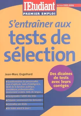 Couverture du produit · S'entraîner aux tests de sélection