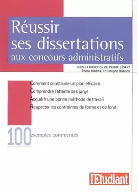 Couverture du produit · Réussir ses dissertations aux concours administratifs