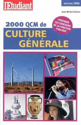 Couverture du produit · 2000 QCM de culture générale