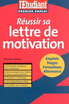 Couverture du produit · Réussir sa lettre de motivation