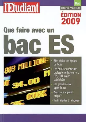Couverture du produit · Que faire avec un bac ES