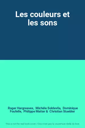 Couverture du produit · Les couleurs et les sons