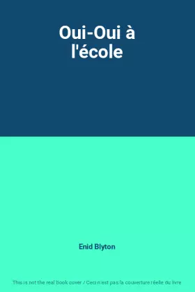 Couverture du produit · Oui-Oui à l'école