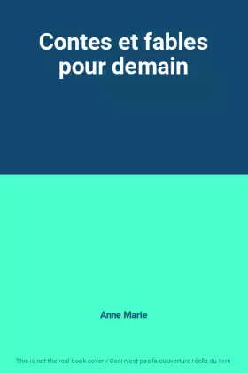 Couverture du produit · Contes et fables pour demain