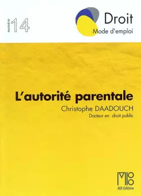 Couverture du produit · L'Autorité parentale