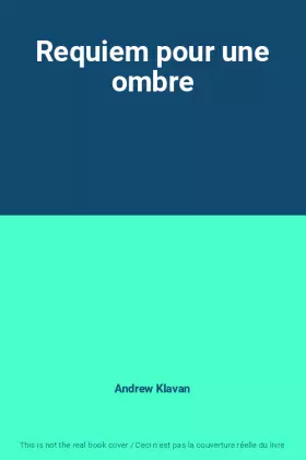Couverture du produit · Requiem pour une ombre
