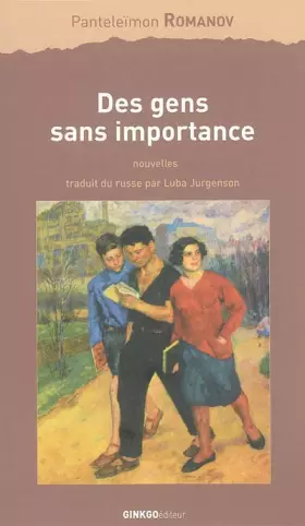 Couverture du produit · Des gens sans importance