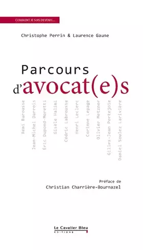 Couverture du produit · Parcours d'avocat(e)s