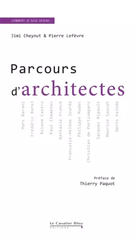 Couverture du produit · Parcours d'architectes
