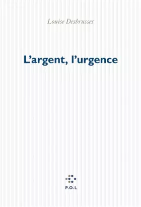 Couverture du produit · L'argent, l'urgence