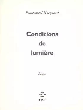 Couverture du produit · Conditions de lumière: Élégies