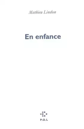 Couverture du produit · En enfance