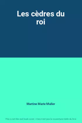 Couverture du produit · Les cèdres du roi