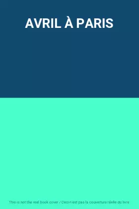 Couverture du produit · AVRIL À PARIS