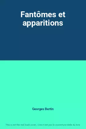 Couverture du produit · Fantômes et apparitions