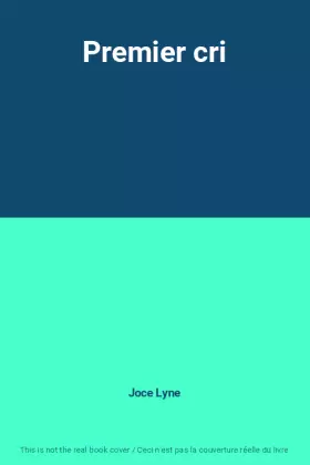 Couverture du produit · Premier cri