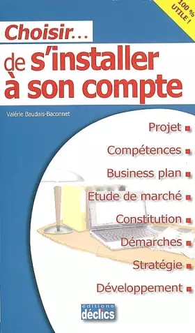 Couverture du produit · Choisir de s'installer à son compte