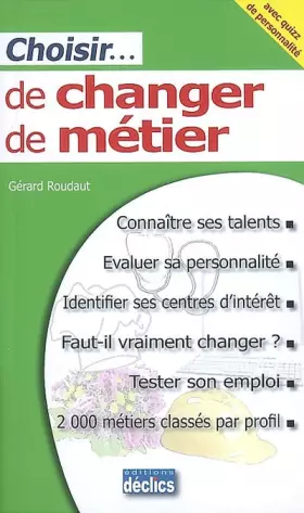 Couverture du produit · Choisir... de changer de métier