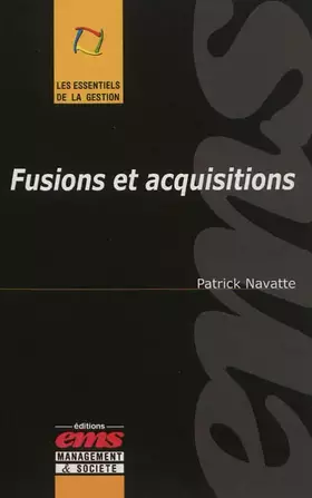 Couverture du produit · Fusions et acquisitions