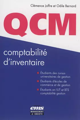 Couverture du produit · QCM - Comptabilité d'inventaire