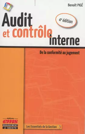 Couverture du produit · Audit et contrôle interne - 4e édition