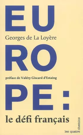 Couverture du produit · Europe : le défi français