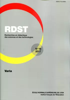 Couverture du produit · RDST, N 16/2017. VARIA