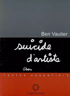 Couverture du produit · Suicide d'artiste