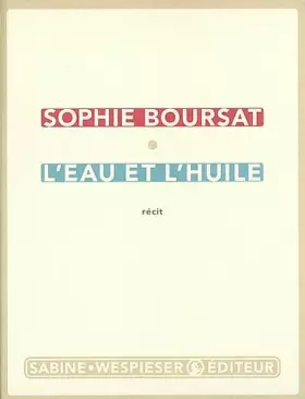 Couverture du produit · L'Eau et l'Huile