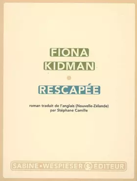 Couverture du produit · Rescapée