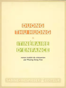 Couverture du produit · Itinéraire d'enfance