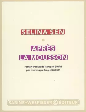 Couverture du produit · Après la mousson