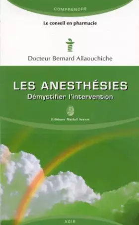Couverture du produit · Les anesthesies