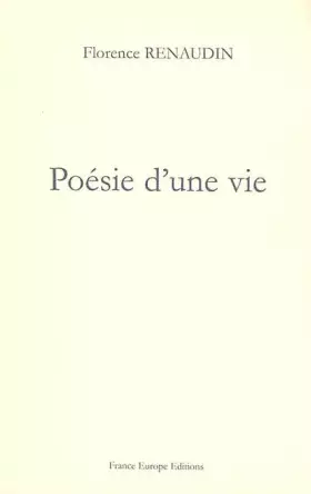 Couverture du produit · Poésie d'une vie