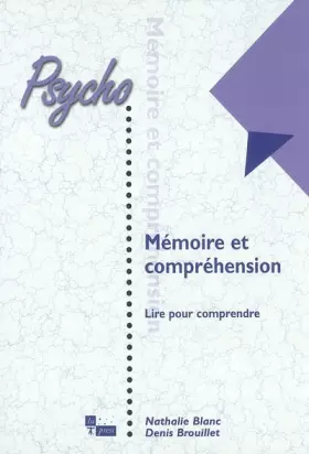 Couverture du produit · Mémoire et compréhension : Lire pour comprendre